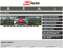 Tablet Screenshot of bellmitsubishi.com
